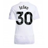 Manchester United Benjamin Sesko #30 Bortedrakt Kvinner 2025-26 Kortermet